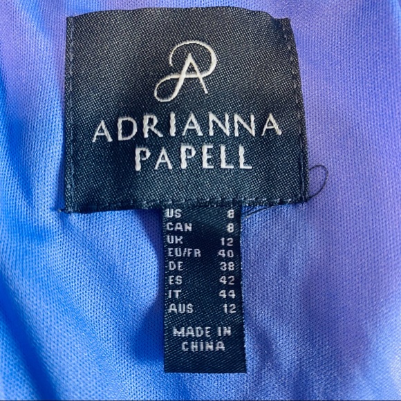 Adrianna Papell Floral Halter Asymmetrical Dress - Picture 8 of 12